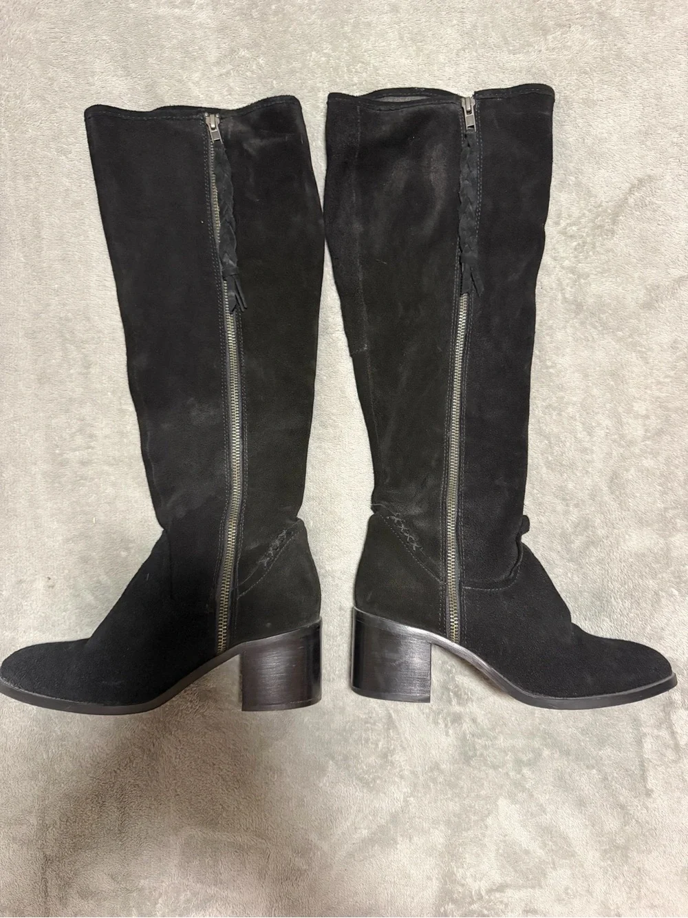 Steve Madden Black Over-the-Knee Suede Boots